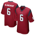 Choea H.Texans #6 Reed Blankenship Player Red Home Game Stitched Jerseys