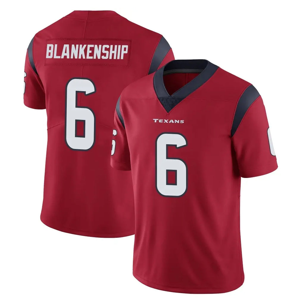 Choea H.Texans #6 Reed Blankenship Player Red Limited Vapor Untouchable Home Game Stitched Jerseys