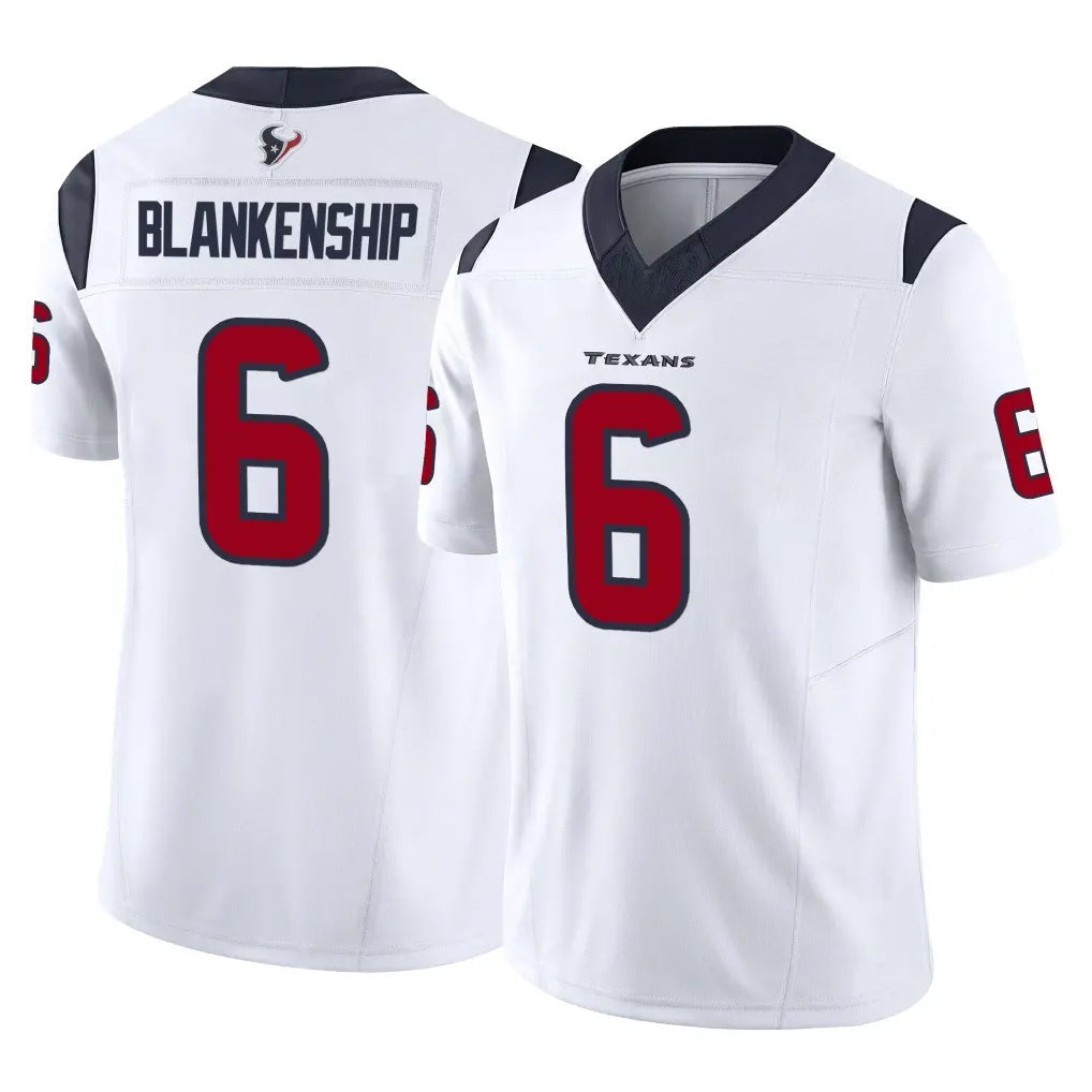 Choea H.Texans #6 Reed Blankenship Player White Limited Vapor F.U.S.E. Home Game Stitched Jerseys