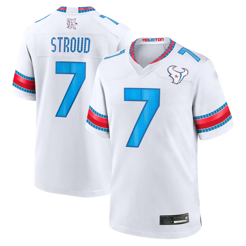 Choea H.Texans #7 C.J. Stroud White 2026 Rivalries Collection Game Stitched Jerseys