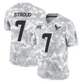 Choea H.Texans #7 CJ Stroud Player Arctic Camo Salute To Service Limited Game Stitched Jerseys