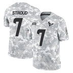 Choea H.Texans #7 CJ Stroud Player Arctic Camo Salute To Service Limited Game Stitched Jerseys