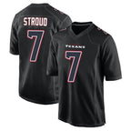 Choea H.Texans #7 CJ Stroud Player Black Fashion Home Game Stitched Jerseys