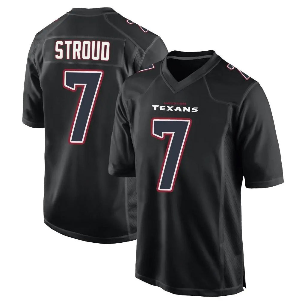 Choea H.Texans #7 CJ Stroud Player Black Fashion Home Game Stitched Jerseys