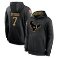 Choea H.Texans #7 CJ Stroud Player Black Salute to Service Hoodies Limited Game Stitched Jerseys