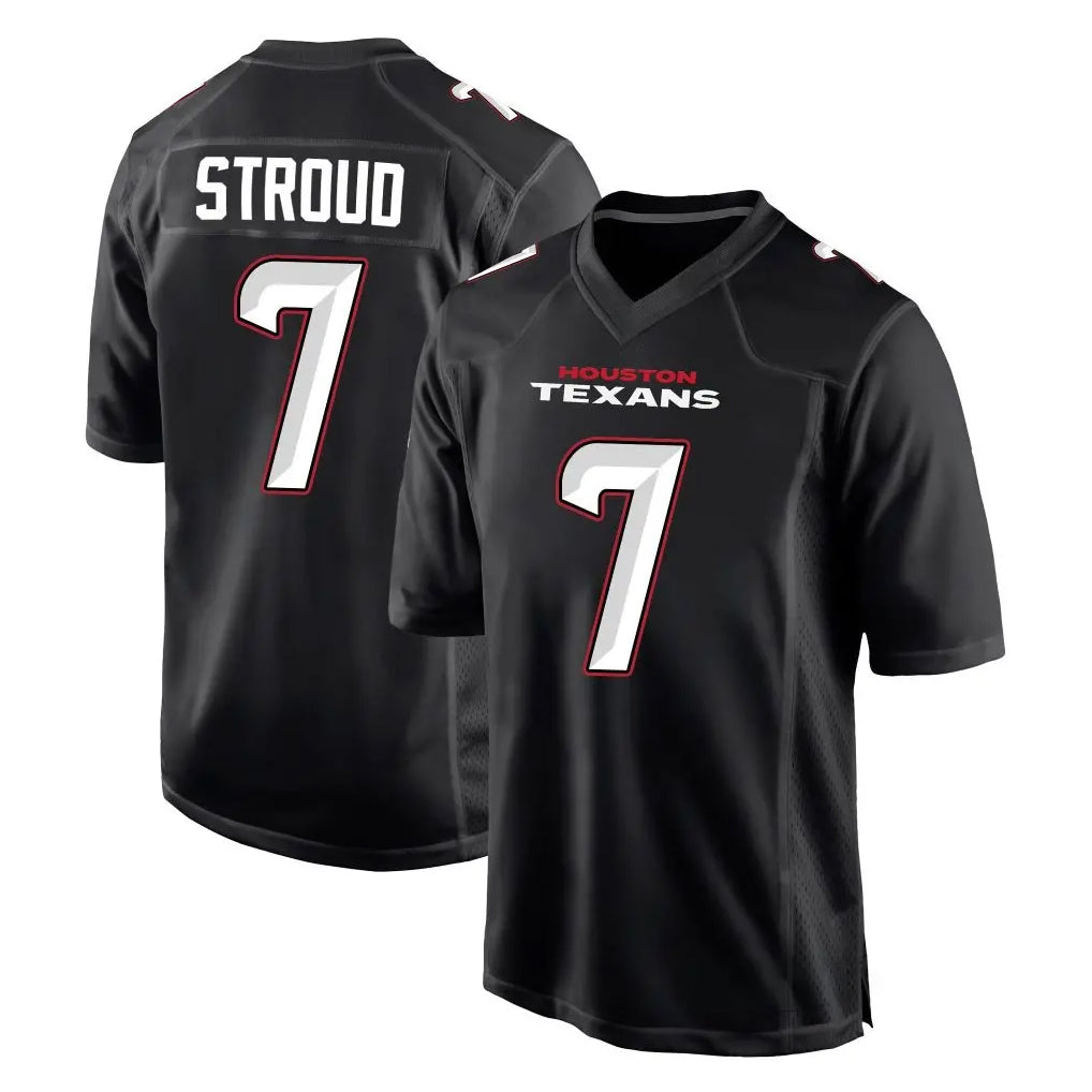 Choea H.Texans #7 CJ Stroud Player Carbon Black Fashion Home Game Stitched Jerseys