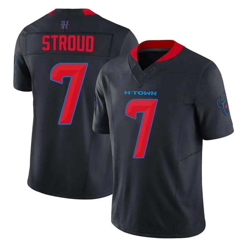 Choea H.Texans #7 CJ Stroud Player Navy Limited 2nd Alternate Vapor F.U.S.E. Home Game Stitched Jerseys