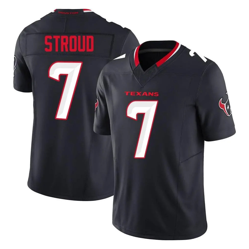 Choea H.Texans #7 CJ Stroud Player Navy Limited Alternate Vapor F.U.S.E. Home Game Stitched Jerseys
