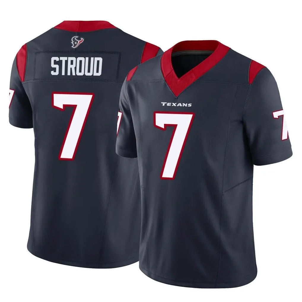 Choea H.Texans #7 CJ Stroud Player Navy Limited Vapor F.U.S.E. Home Game Stitched Jerseys