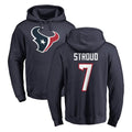 Choea H.Texans #7 CJ Stroud Player Navy Pro Line Pullover Hoodie Limited Game Stitched Jerseys