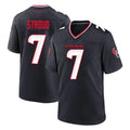 Choea H.Texans #7 CJ Stroud Player Navy Team Home Game Stitched Jerseys