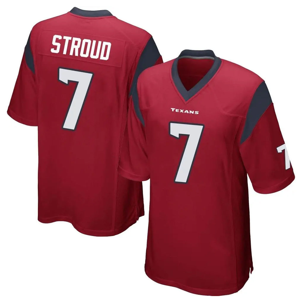 Choea H.Texans #7 CJ Stroud Player Red Home Game Stitched Jerseys