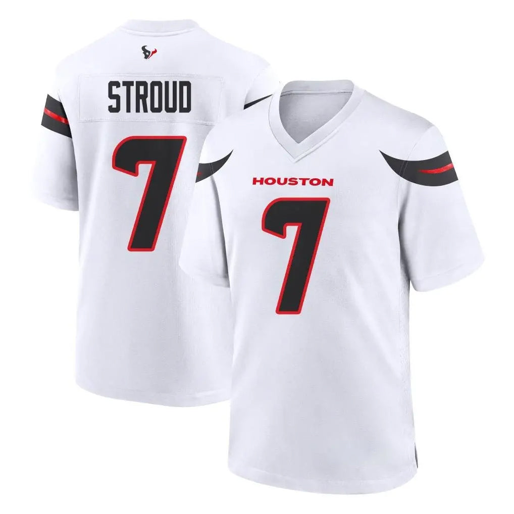 Choea H.Texans #7 CJ Stroud Player White Home Game Stitched Jerseys