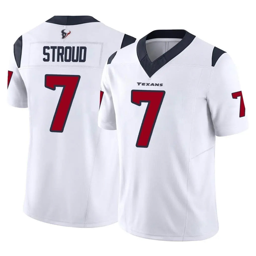 Choea H.Texans #7 CJ Stroud Player White Limited Vapor F.U.S.E. Home Game Stitched Jerseys