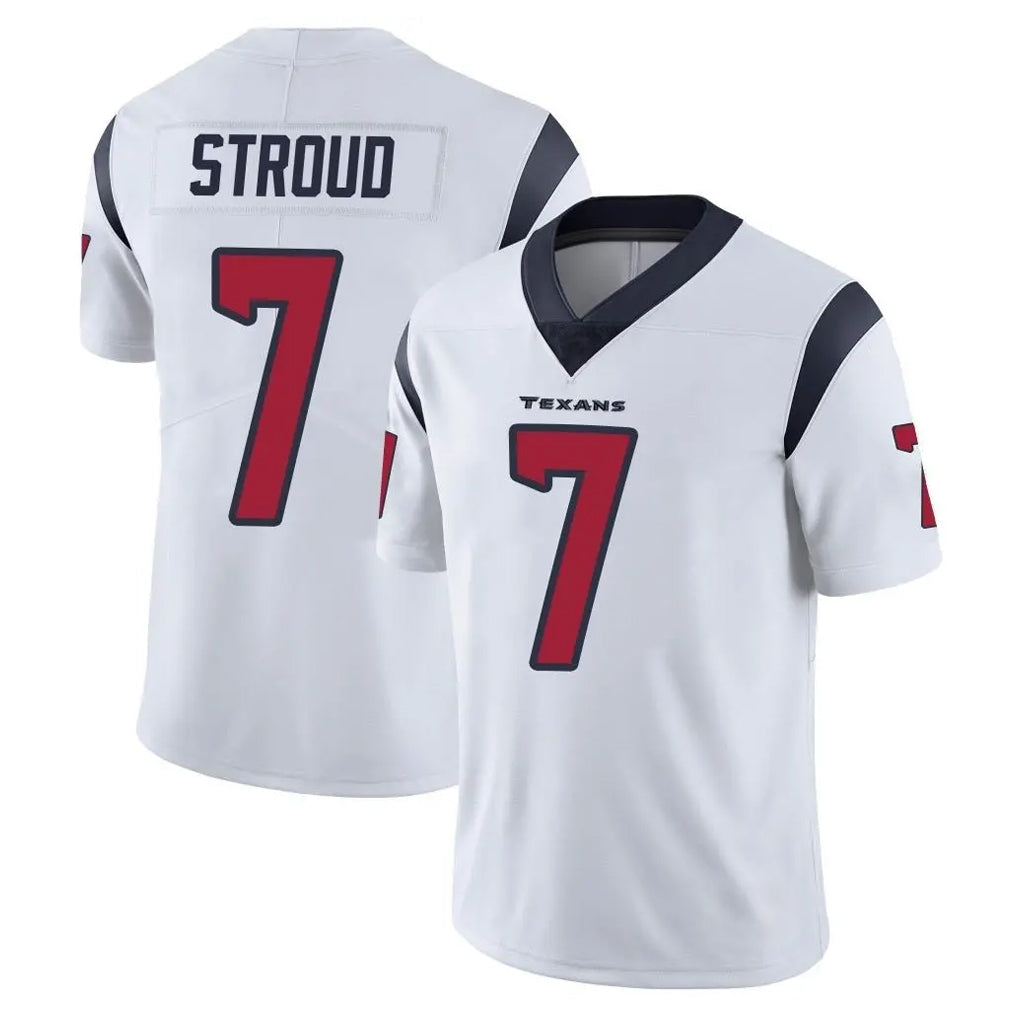 Choea H.Texans #7 CJ Stroud Player White Limited Vapor Untouchable Home Game Stitched Jerseys