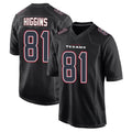 Choea H.Texans #81 Jayden Higgins Player Black Fashion Home Game Stitched Jerseys