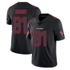 Choea H.Texans #81 Jayden Higgins Player Black Impact Limited Game Stitched Jerseys