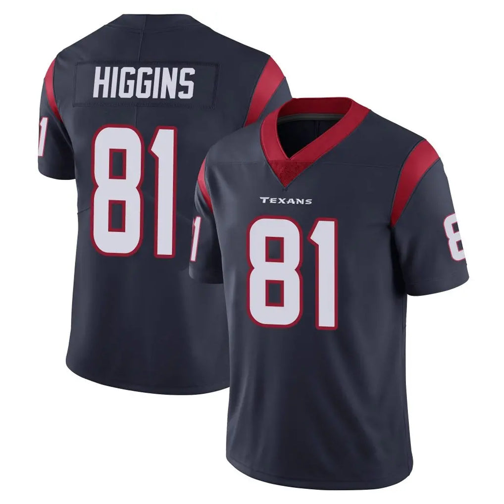 Choea H.Texans #81 Jayden Higgins Player Navy Limited Vapor Untouchable Home Game Stitched Jerseys
