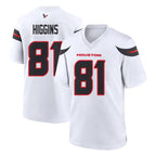 Choea H.Texans #81 Jayden Higgins Player White Home Game Stitched Jerseys