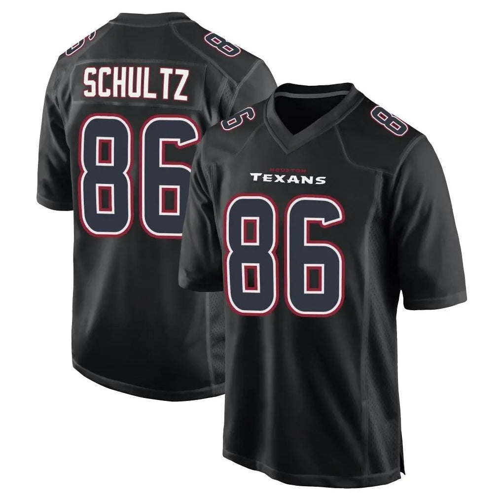 Choea H.Texans #86 Dalton Schultz Player Black Fashion Home Game Stitched Jerseys