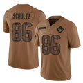Choea H.Texans #86 Dalton Schultz Player Brown Salute To Service Limited Stitched Jerseys