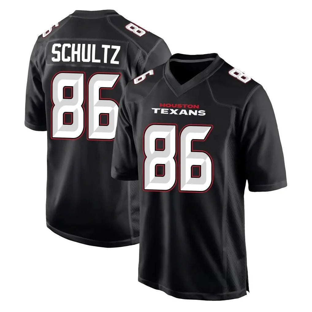 Choea H.Texans #86 Dalton Schultz Player Carbon Black Fashion Home Game Stitched Jerseys