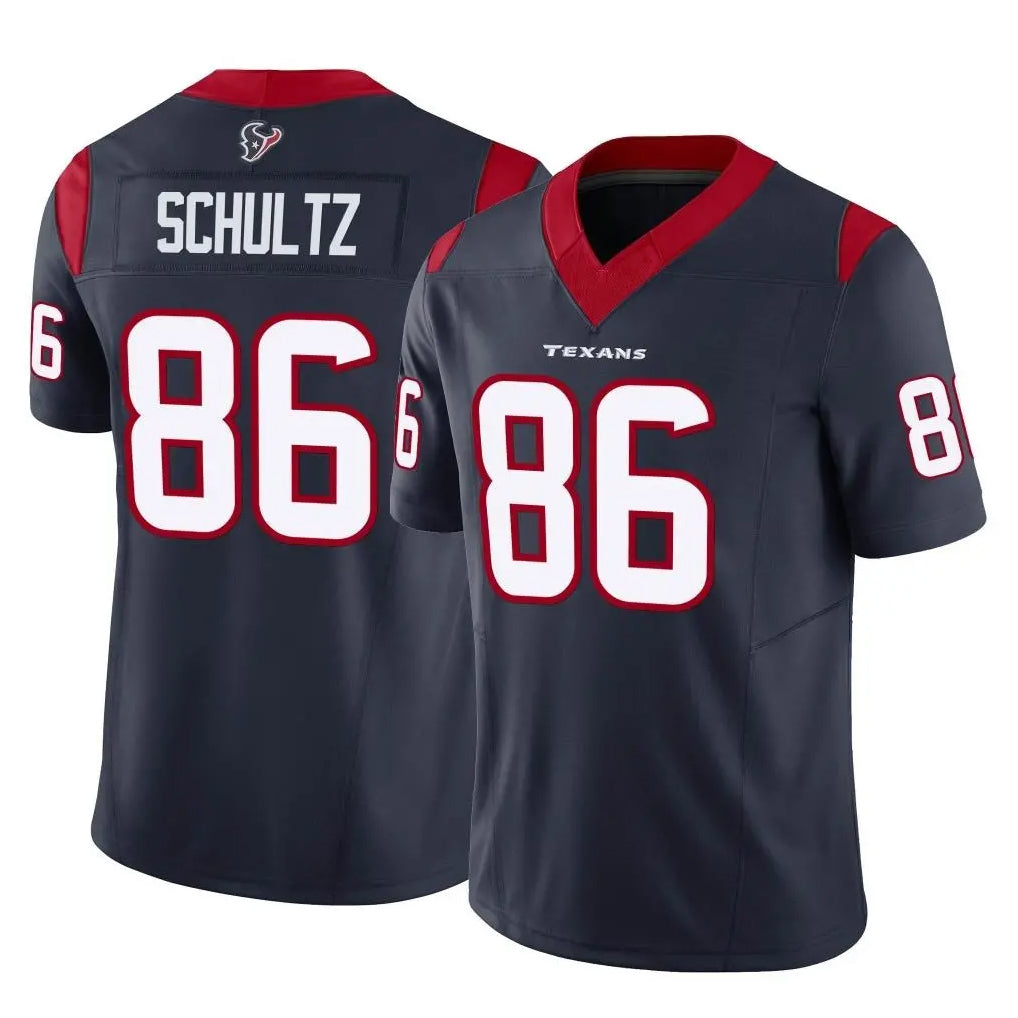 Choea H.Texans #86 Dalton Schultz Player Navy Limited Vapor F.U.S.E. Home Game Stitched Jerseys