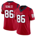Choea H.Texans #86 Dalton Schultz Player Red Limited Vapor F.U.S.E. Home Game Stitched Jerseys