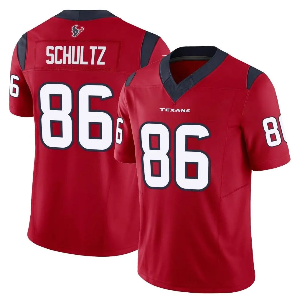Choea H.Texans #86 Dalton Schultz Player Red Limited Vapor F.U.S.E. Home Game Stitched Jerseys
