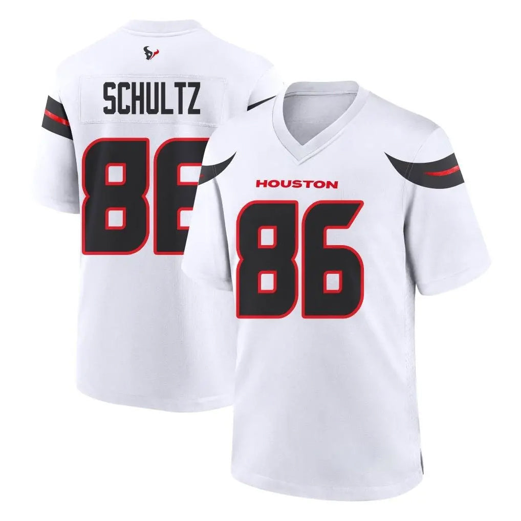 Choea H.Texans #86 Dalton Schultz Player White Home Game Stitched Jerseys