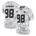Choea H.Texans #98 Sheldon Rankins Player Arctic Camo Salute To Service Limited Game Stitched Jerseys