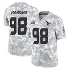 Choea H.Texans #98 Sheldon Rankins Player Arctic Camo Salute To Service Limited Game Stitched Jerseys