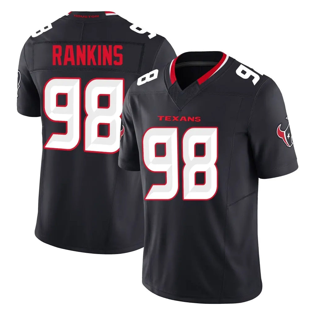 Choea H.Texans #98 Sheldon Rankins Player Navy Limited Alternate Vapor F.U.S.E. Home Game Stitched Jerseys