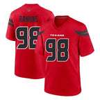 Choea H.Texans #98 Sheldon Rankins Player Red Alternate Home Game Stitched Jerseys