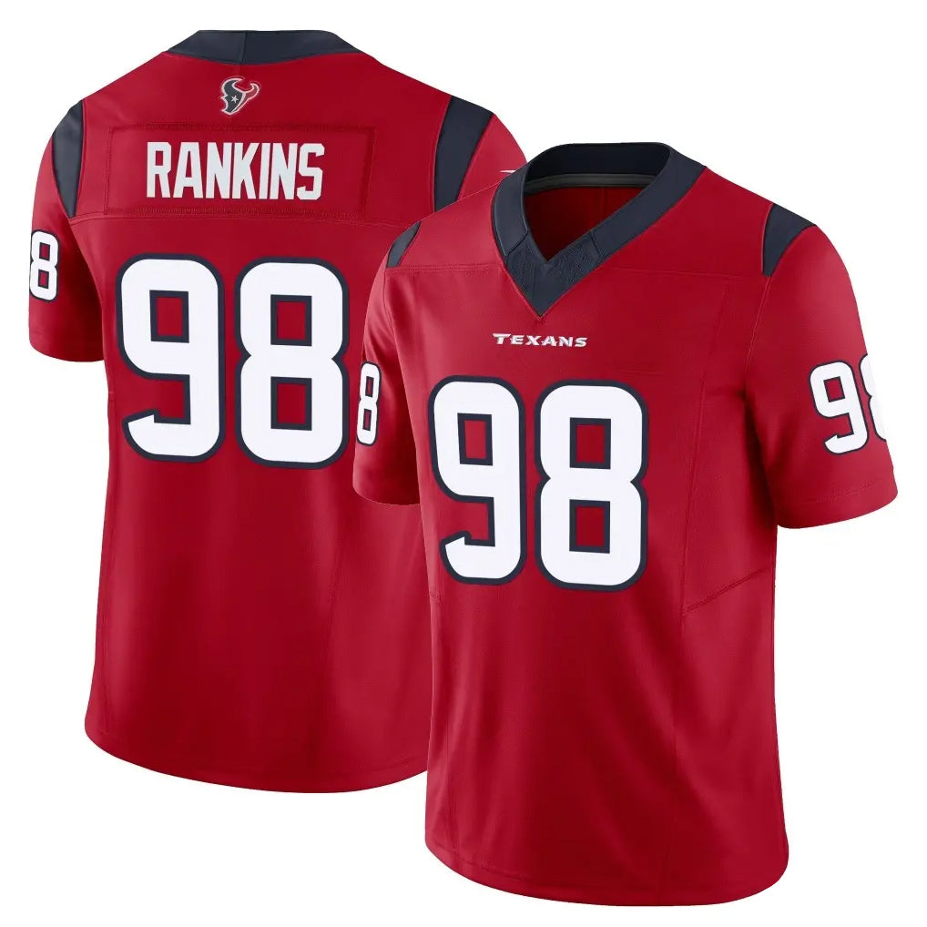 Choea H.Texans #98 Sheldon Rankins Player Red Limited Vapor F.U.S.E. Home Game Stitched Jerseys