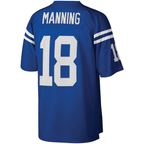 Choea IN.Colts #18 Peyton Manning Mitchell & Ness Royal Big & Tall 1998 Retired Player Replica Stitched Puhic  Jersey