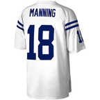 Choea IN.Colts #18 Peyton Manning Mitchell & Ness White Legacy Replica Jersey