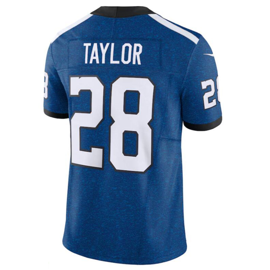 Choea IN.Colts #28 Jonathan Taylor Blue Vapor F.U.S.E. Limited Jersey American Stitched Jersey