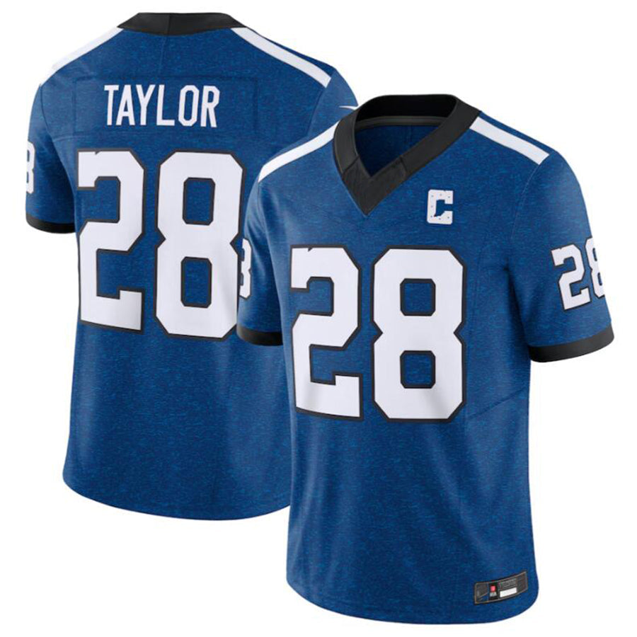 Choea IN.Colts #28 Jonathan Taylor Blue Vapor F.U.S.E. Limited Jersey American Stitched Jerseys