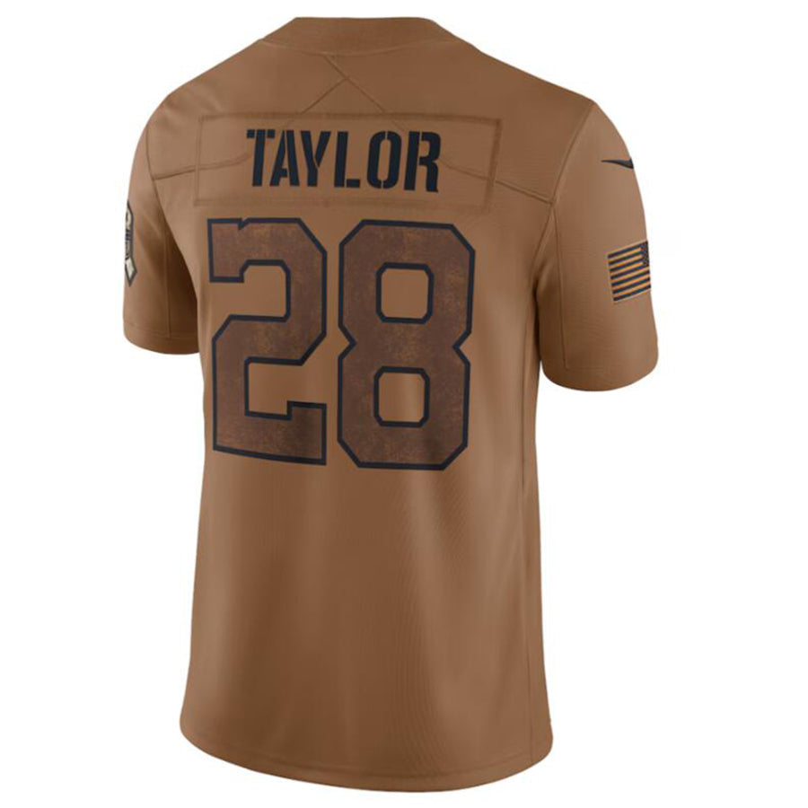 Choea IN.Colts #28 Jonathan Taylor Brown 2023 Salute To Service Limited Jersey Stitched Jersey