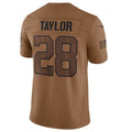 Choea IN.Colts #28 Jonathan Taylor Brown 2023 Salute To Service Limited Jersey Stitched Jersey