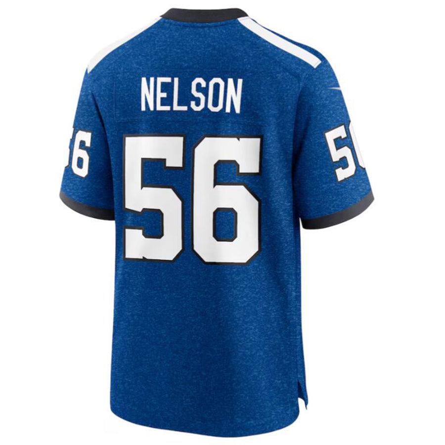 Choea IN.Colts #56 Quenton Nelson Royal Indiana Nights Alternate Game Jersey American Stitched Jerseys