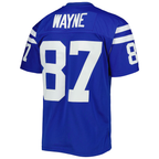 Choea IN.Colts #87 Reggie Wayne Mitchell & Ness Royal Legacy Replica Jersey
