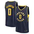 Choea I.Pacers #0 Tyrese Haliburton  Navy Fast Break Replica Jerseys - Icon Edition