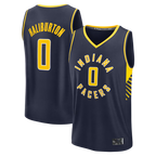 Choea I.Pacers #0 Tyrese Haliburton  Navy Fast Break Replica Jerseys - Icon Edition