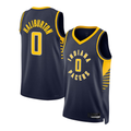 Choea I.Pacers #0 Tyrese Haliburton Navy Swingman Jerseys - Icon Edition