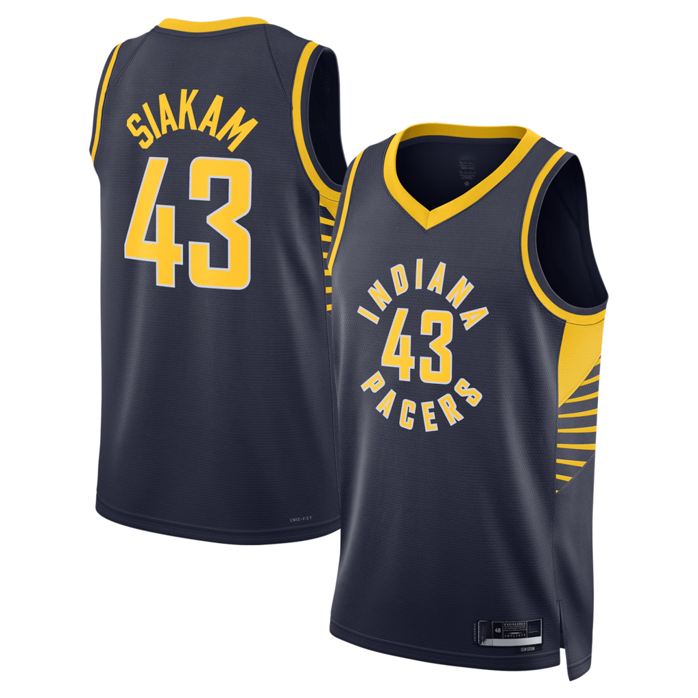 Choea I.Pacers #43 Pascal Siakam Navy Swingman Jerseys - Icon Edition