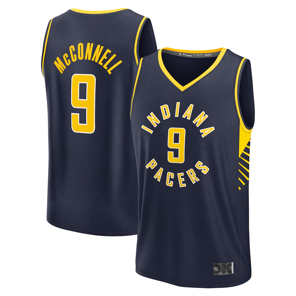 Choea I.Pacers #9 T.J. McConnell  Navy Fast Break Replica Player Jerseys - Icon Edition