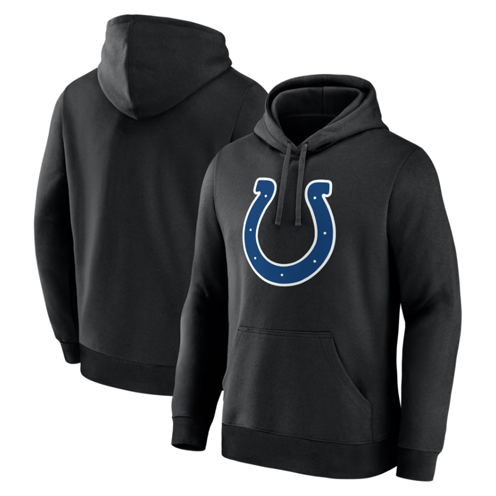 Choea IN.Colts Black Logo Pullover Hoodie Limited Blank Player Stitched Jerseys
