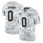 Choea IN.Colts #0 Camryn Bynum Player Arctic Camo Salute To Service Limited Game Stitched Jerseys